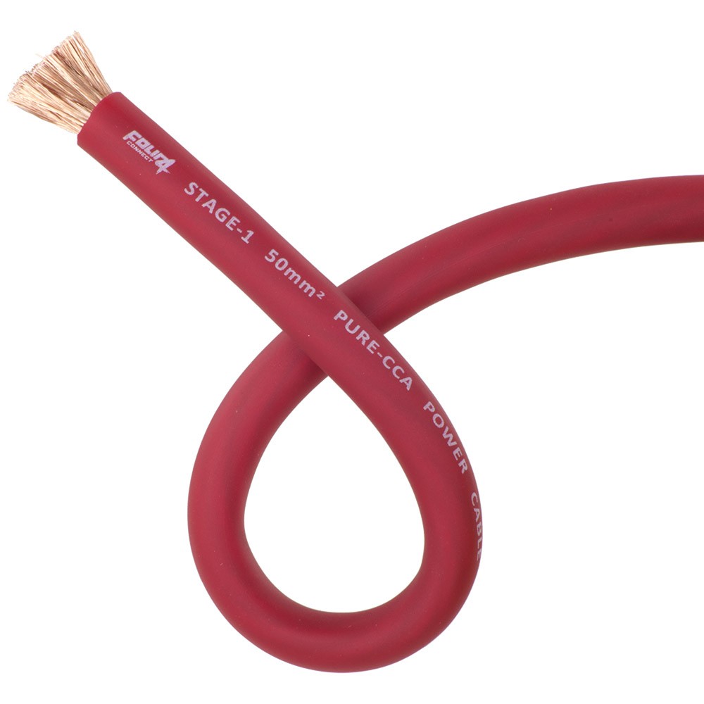 4Connect 4-PC50P strömkabel 50 mm² röd 20 m