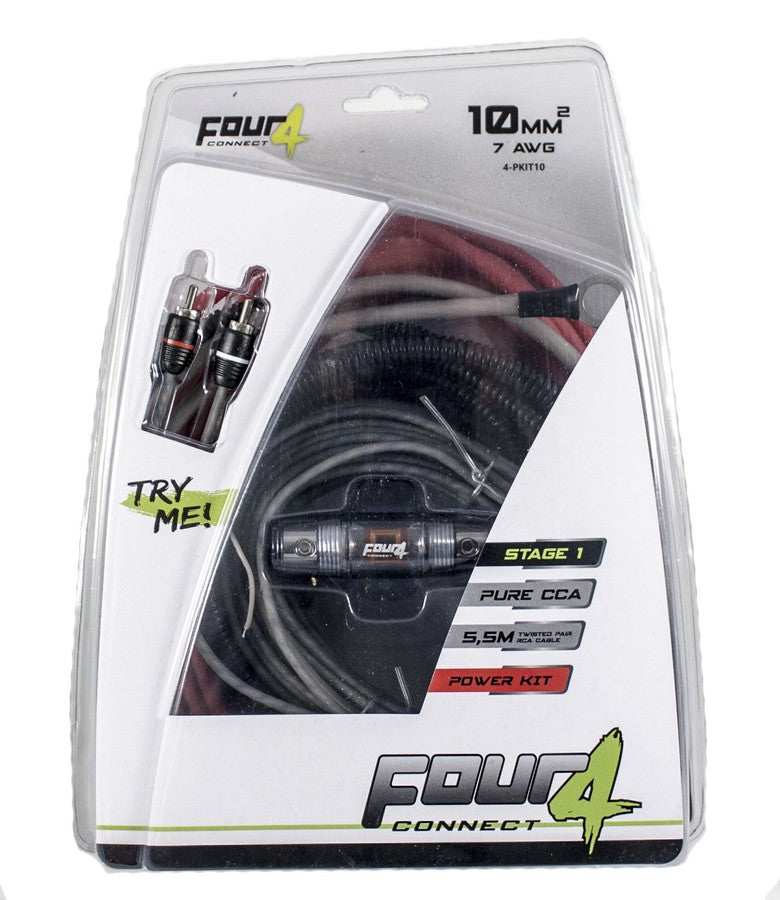 FOUR Connect 4-PKIT10 10 mm² CCA-kabelkit för slutsteg