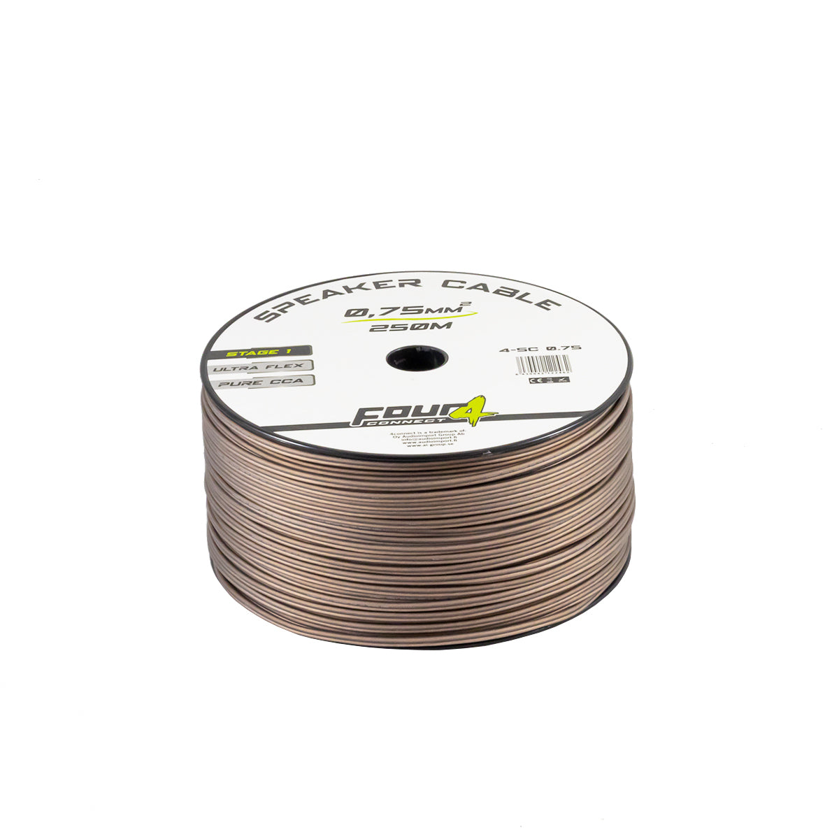 4Connect 4-SC0.75 OFCA-högtalarkabel 0,75 mm², 250 m