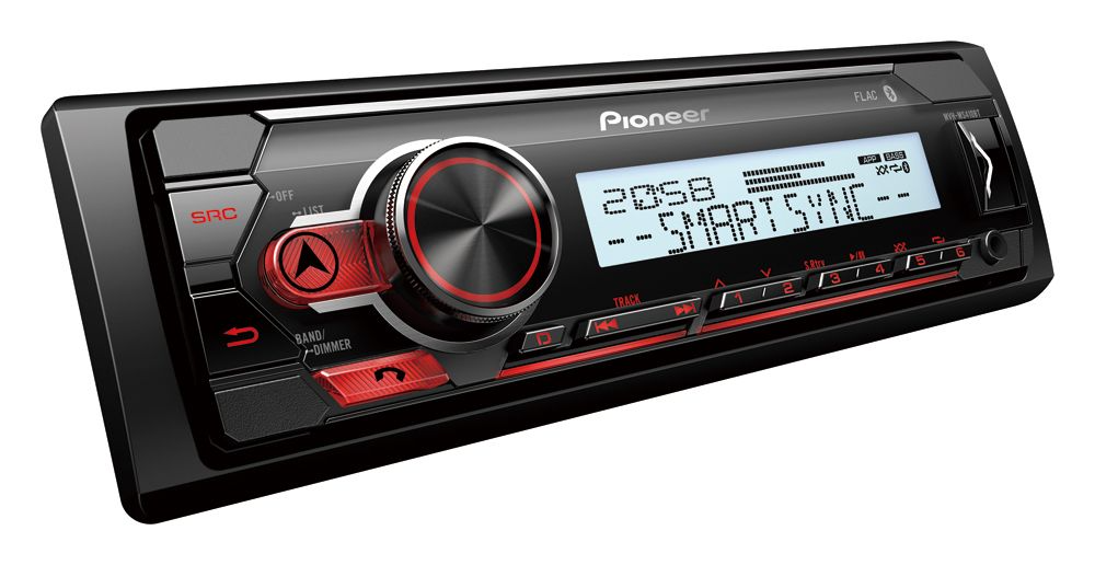 Pioneer MVH-MS410BT marinstereo 4 x 50 W med USB, iPod, AUX och Bluetooth