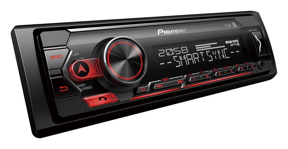 Pioneer MVH-S420BT, Bilstereo med USB, iPod, AUX, Bluetooth och 4 × 50 W
