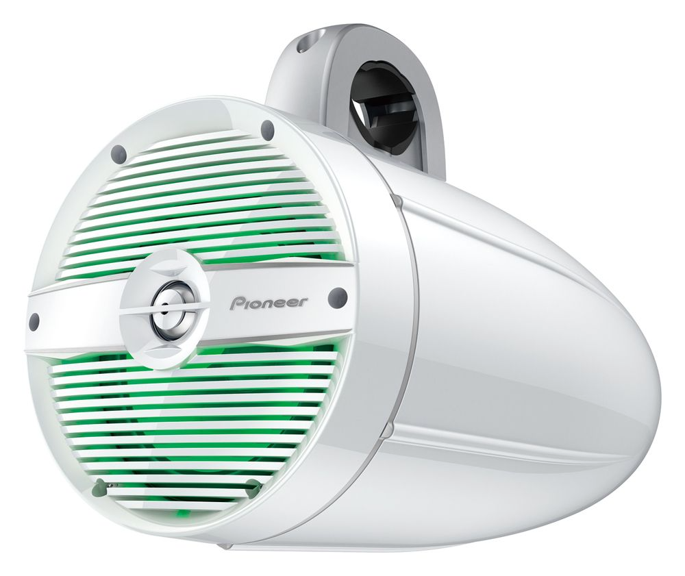 Pioneer TS-ME770TC, 7,7" marin-towerhögtalare med RGB-belysning, vit