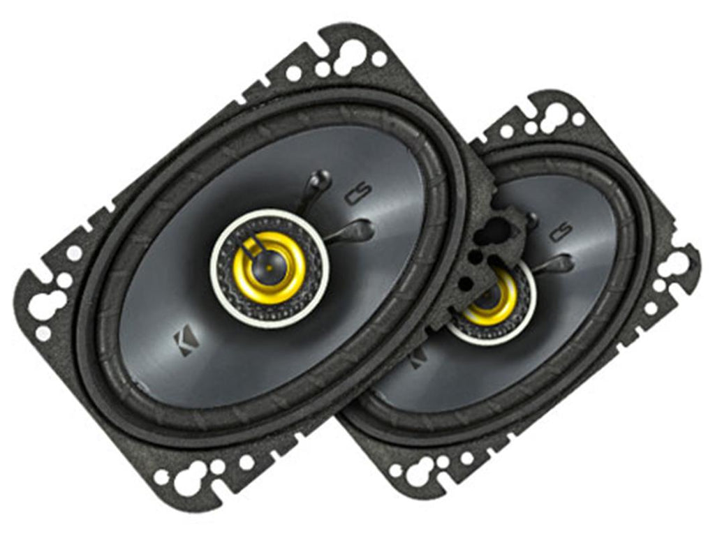 Kicker 46CSC464, 4x6-tums koaxialhögtalare (100x160 mm), 4 ohm, RoHS-kompatibla