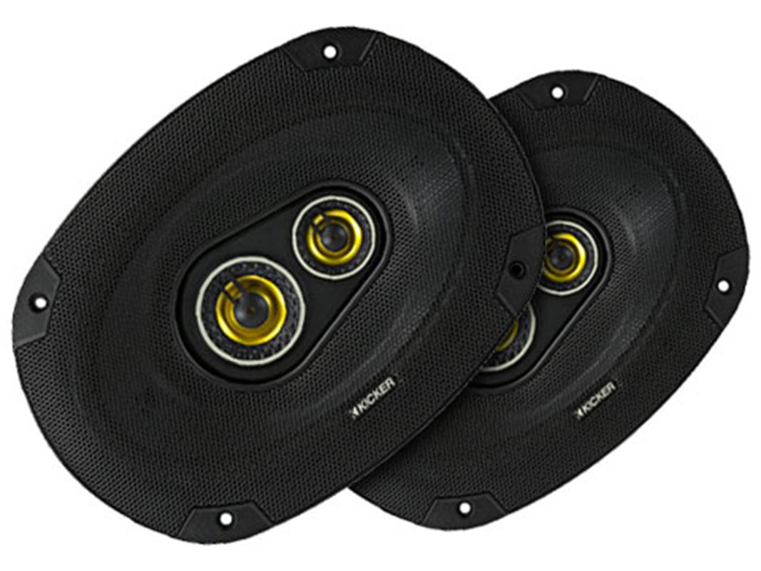 Kicker 46CSC6934, 6x9-tums 3-vägs koaxialhögtalare (160x230 mm), 4 ohm, RoHS-kompatibla