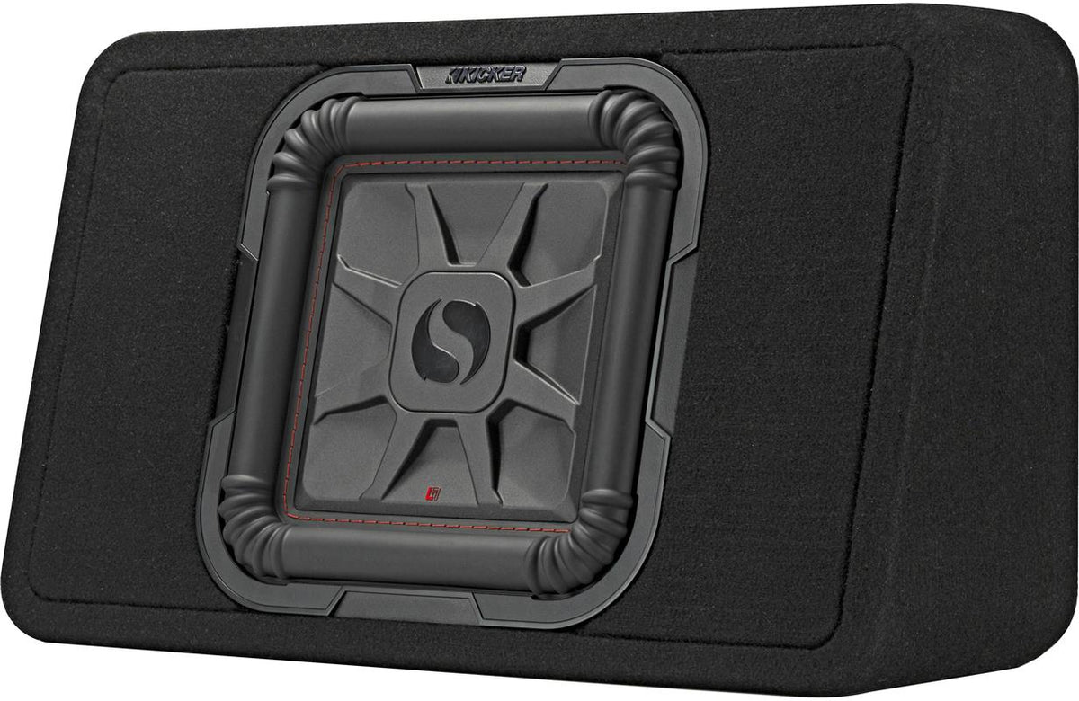 Kicker 46TL7T102, TL7T 10-tums (25 cm) Solo-Baric-subwoofer i lågprofilslåda, 2 ohm