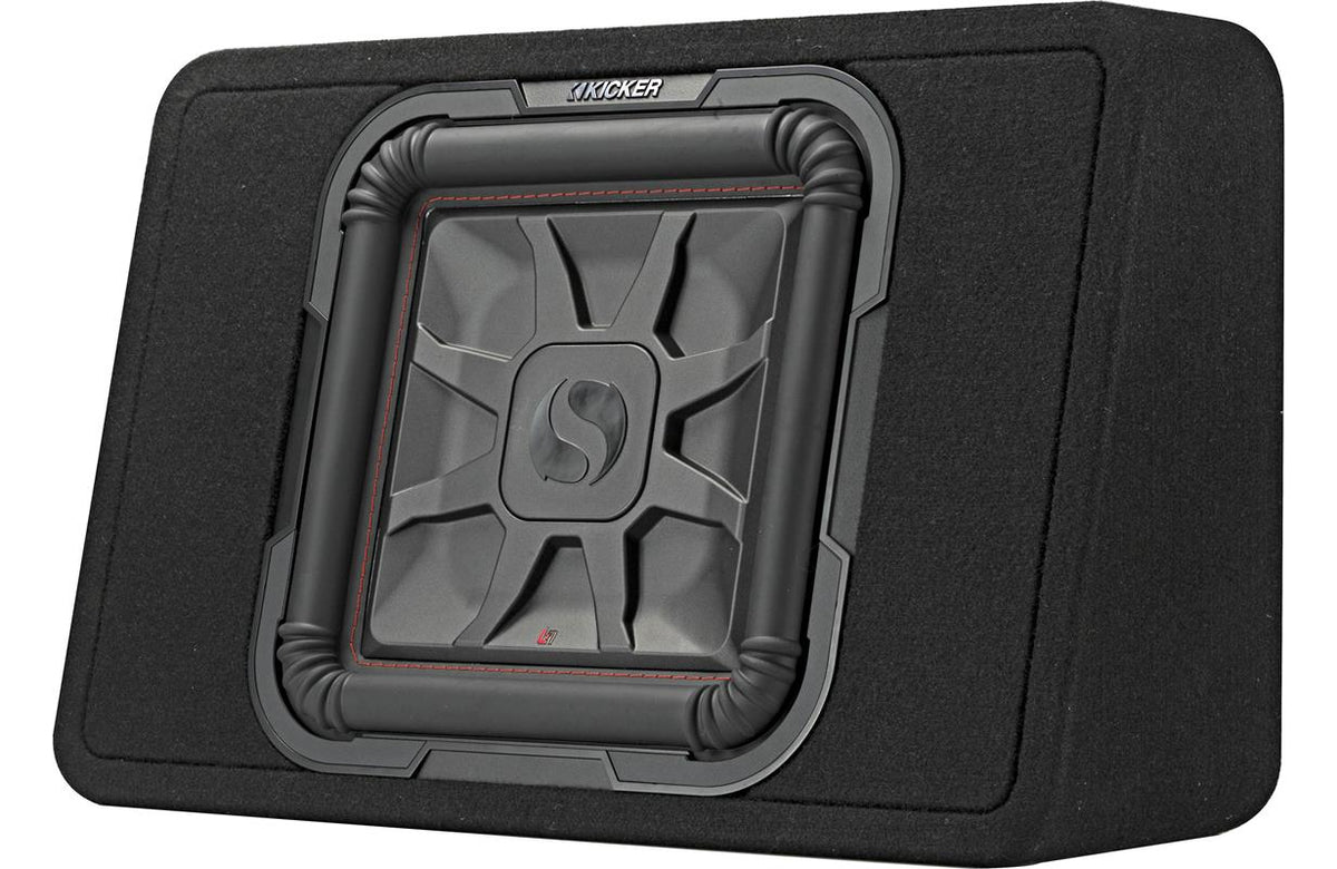 Kicker 46TL7T122, TL7T 12-tums (30 cm) Solo-Baric-subwoofer i lågprofilslåda, 2 ohm