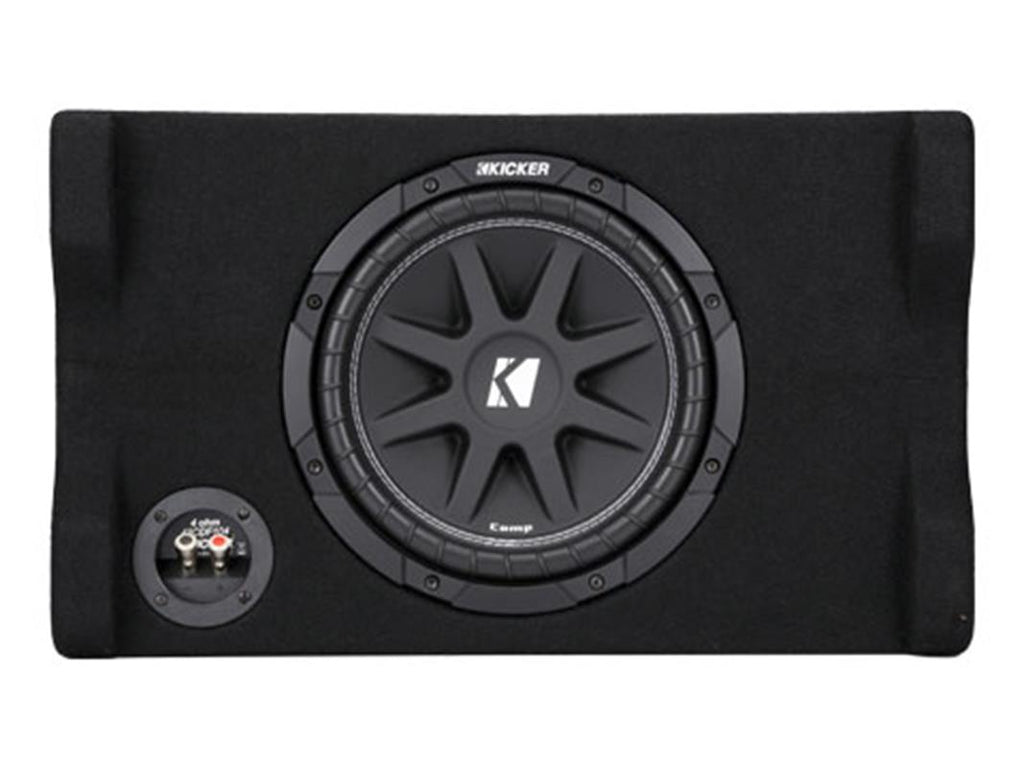 Kicker 48CDF104, Comp 10-tums (25 cm) subwoofer i nedåtriktad låda, 4 ohm