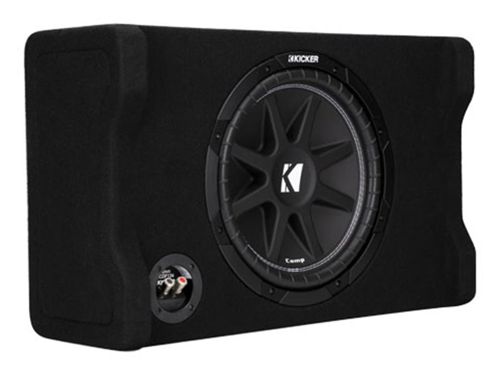 Kicker 48CDF124, Comp 12-tums (30 cm) subwoofer i nedåtriktad låda, 4 ohm