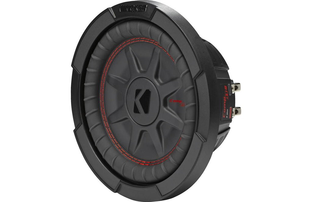 Kicker 48CWRT84, CompRT 8-tums (20 cm) lågprofilssubwoofer med dubbla 4-ohms talspolar, RoHS-kompatibel