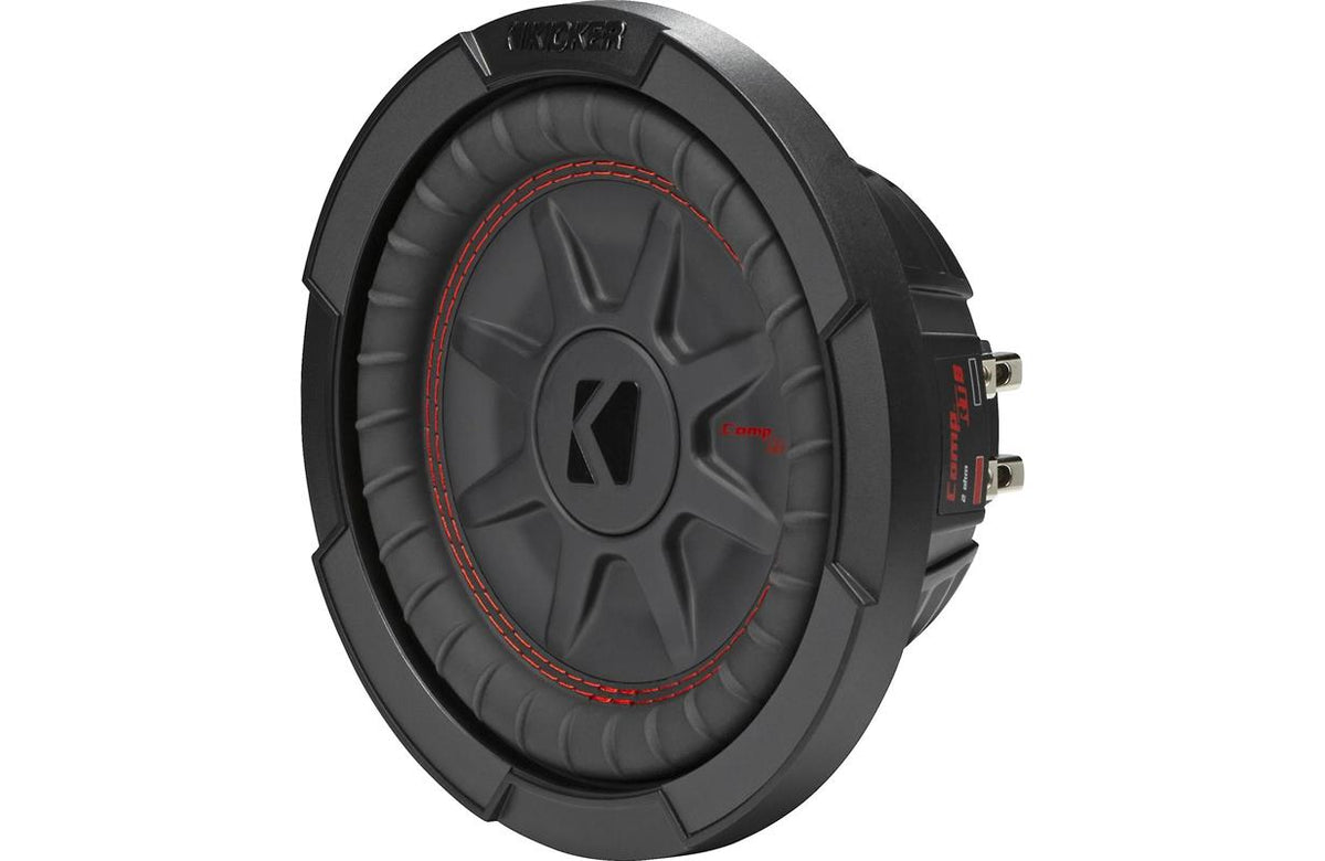 Kicker 48CWRT84, CompRT 8-tums (20 cm) lågprofilssubwoofer med dubbla 4-ohms talspolar, RoHS-kompatibel