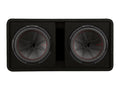 Kicker 48DCWR122, CompR dubbla 12-tums (30 cm) subwoofrar i basreflexlåda, 2 ohm