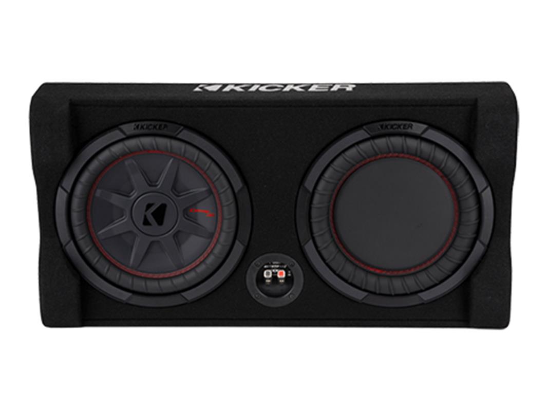Kicker 48TRTP102, TRTP 10-tums (25 cm) tunn nedåtriktad subwooferlåda, 2 ohm