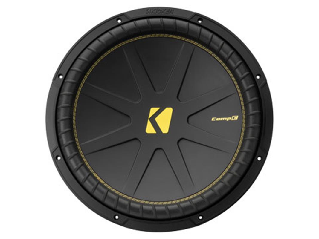 Kicker 50CWCD154, CompC 15-tums (38 cm) subwoofer med dubbla 4-ohms talspolar, RoHS-kompatibel