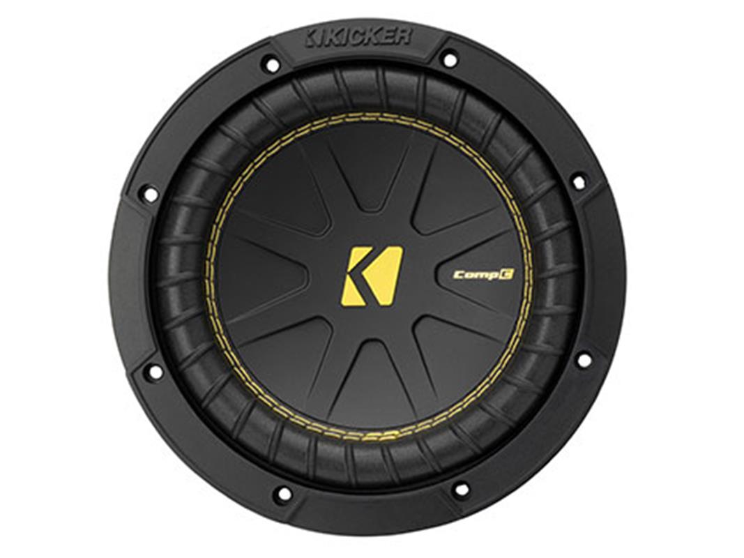 Kicker 50CWCD84, CompC 8-tums (20 cm) subwoofer med dubbla 4-ohms talspolar, RoHS-kompatibel