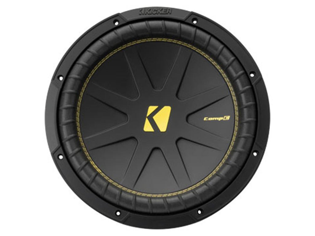 Kicker 50CWCS124, CompC 12-tums (30 cm) subwoofer med enkel 4-ohms talspole, RoHS-kompatibel
