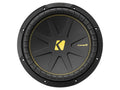 Kicker 50CWCS124, CompC 12-tums (30 cm) subwoofer med enkel 4-ohms talspole, RoHS-kompatibel