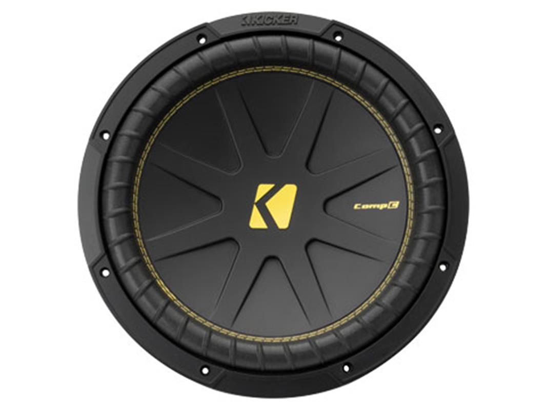 Kicker 50CWCS124, CompC 12-tums (30 cm) subwoofer med enkel 4-ohms talspole, RoHS-kompatibel