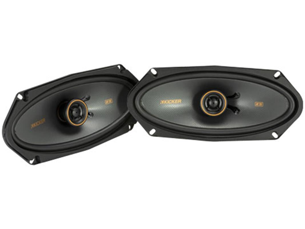 Kicker 51KSC41004, 4x10-tums koaxialhögtalare (100x250 mm) med 0,5-tums diskanter, 4 ohm