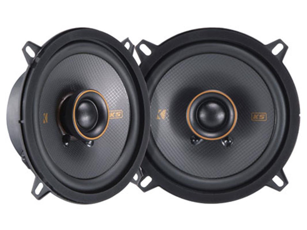 Kicker 51KSC504, 5,25-tums koaxialhögtalare (130 mm) med 0,75-tums diskanter, 4 ohm