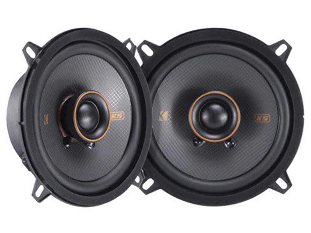 Kicker 51KSC504, 5,25-tums koaxialhögtalare (130 mm) med 0,75-tums diskanter, 4 ohm