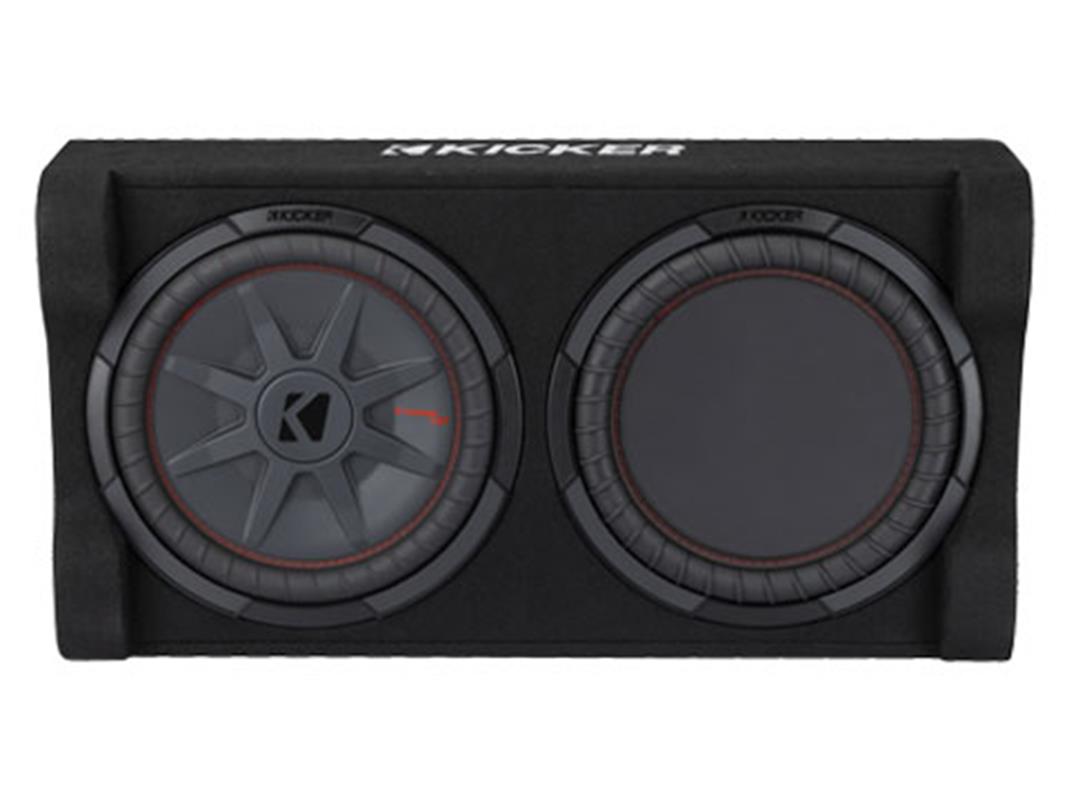 Kicker 51PTRTP12, PTRTP 12-tums (30 cm) aktiv nedåtriktad subwooferlåda, 500 W, 2 ohm