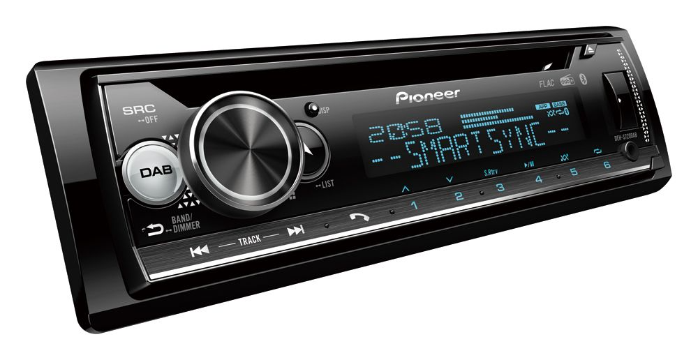 Pioneer DEH-S720DAB, Bilstereo med DAB+, Spotify, 3-vägs filter och 13-bands EQ