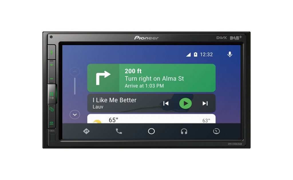 Pioneer SPH-EVO62DAB-UNI, Bilstereo med CarPlay, DAB-radio och Bluetooth