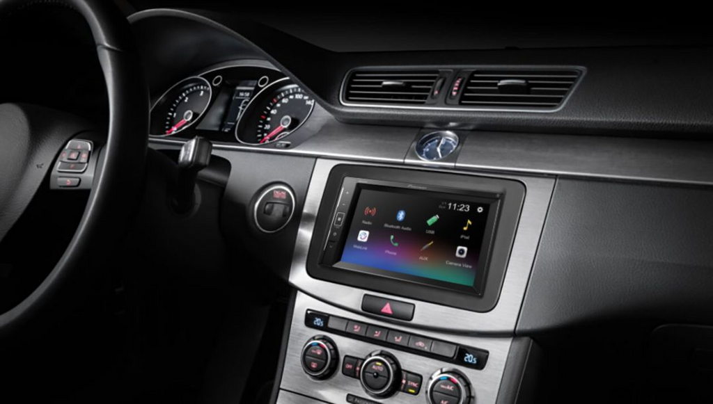 Pioneer DMH-A240BT, Bilstereo med 6,2-tums skärm, Bluetooth, USB och AUX
