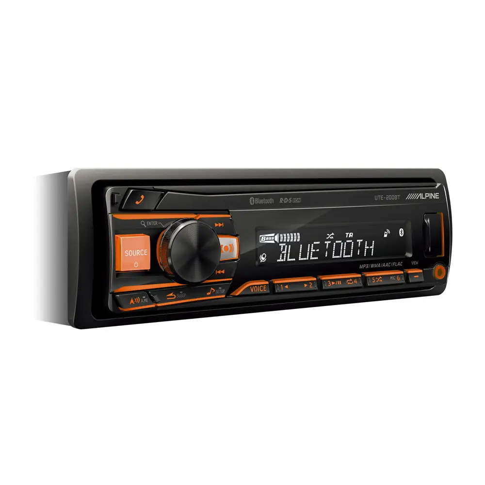 Alpine UTE-200BT, Bilstereo med Bluetooth