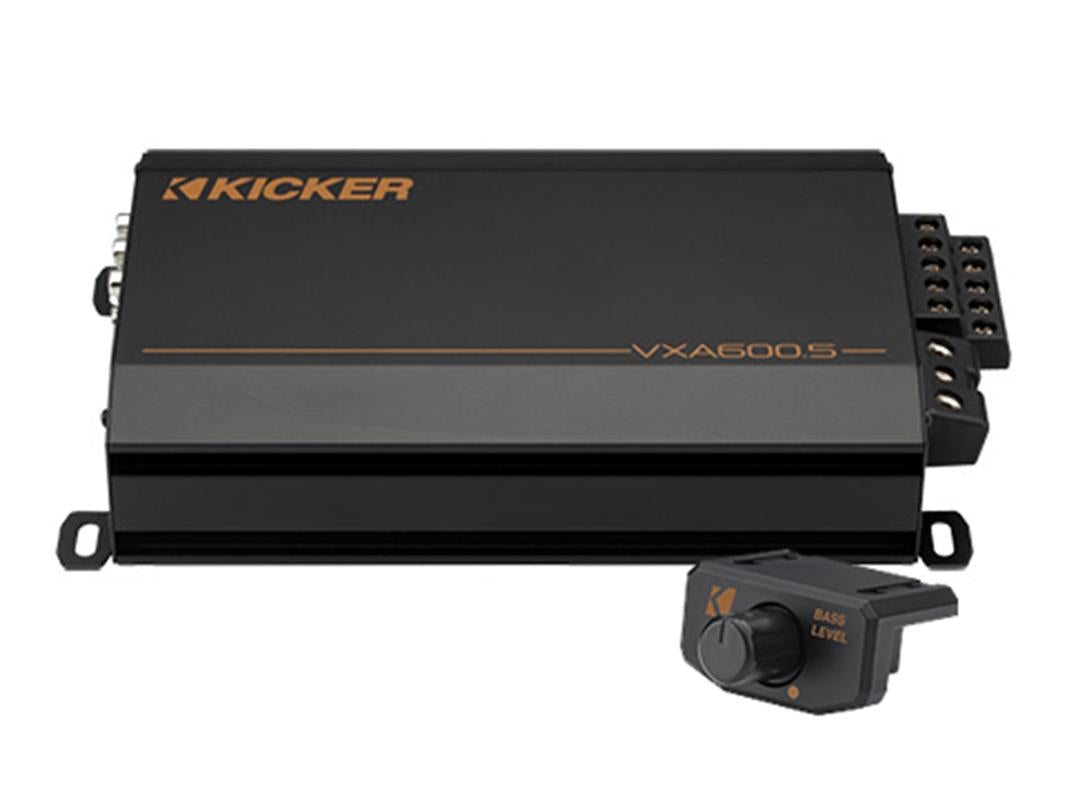 Kicker 53VXA6005, VXA600.5 5-kanalsförstärkare med 4 x 75 W och 300 W subwooferkanal