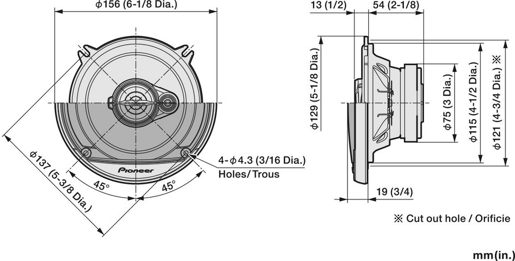 Pioneer TS-A1371F