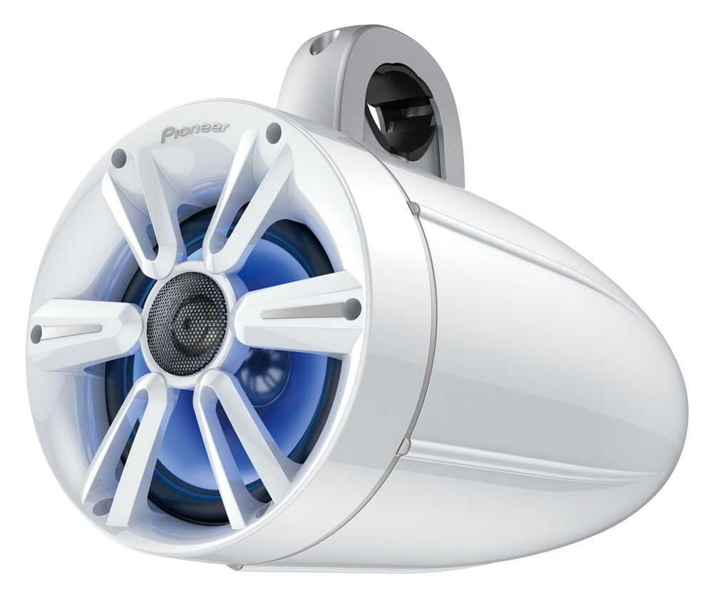 Pioneer TS-ME770TSW, 7,7" marin-towerhögtalare med RGB-belysning, vit