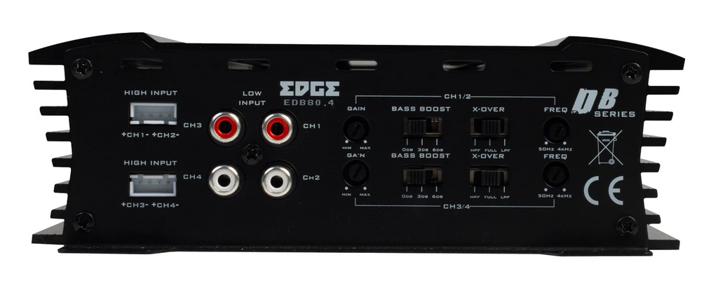 EDGE EDB80.4LITE-E2, Fyrkanaligt Slutsteg