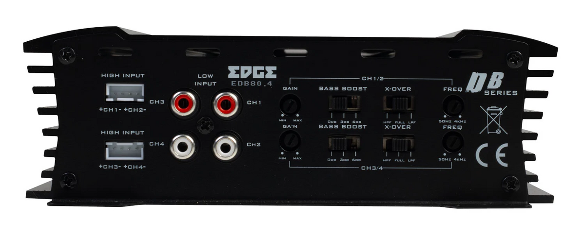 EDGE EDB80.4LITE-E2, Fyrkanaligt Slutsteg