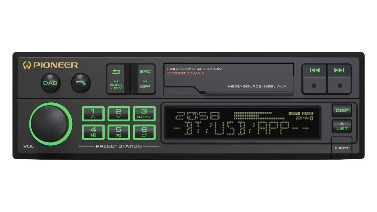 Pioneer SXT-C10PS, Retroradio, USB, Bluetooth, DAB
