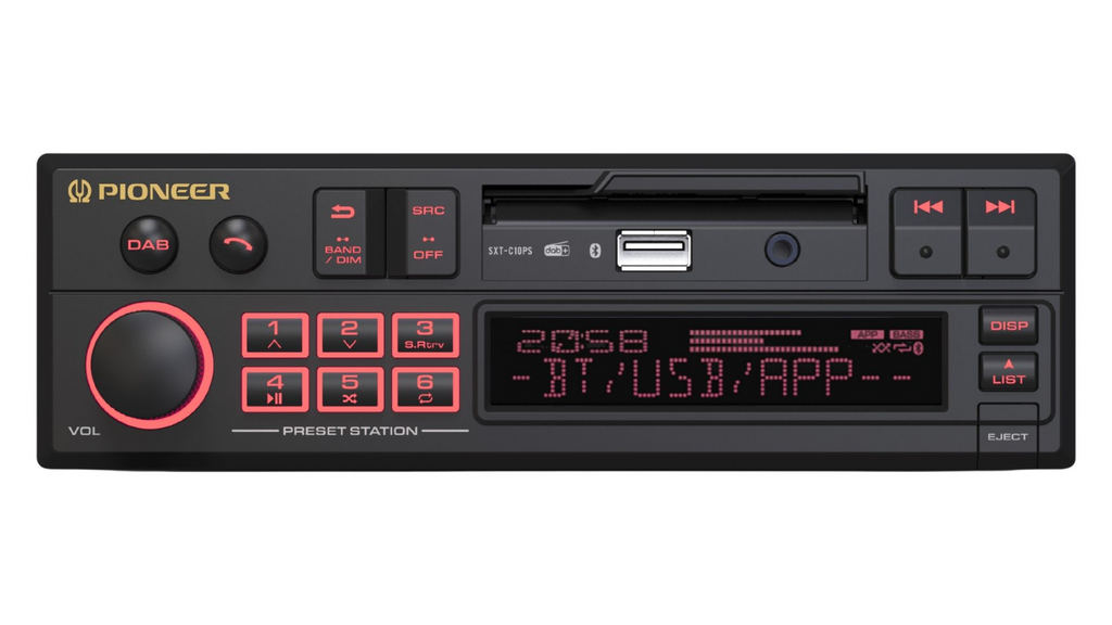 Pioneer SXT-C10PS, Retroradio, USB, Bluetooth, DAB