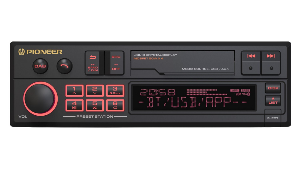 Pioneer SXT-C10PS, Retroradio, USB, Bluetooth, DAB
