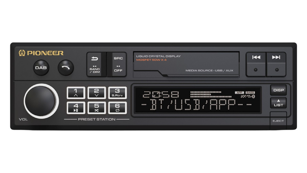 Pioneer SXT-C10PS, Retroradio, USB, Bluetooth, DAB