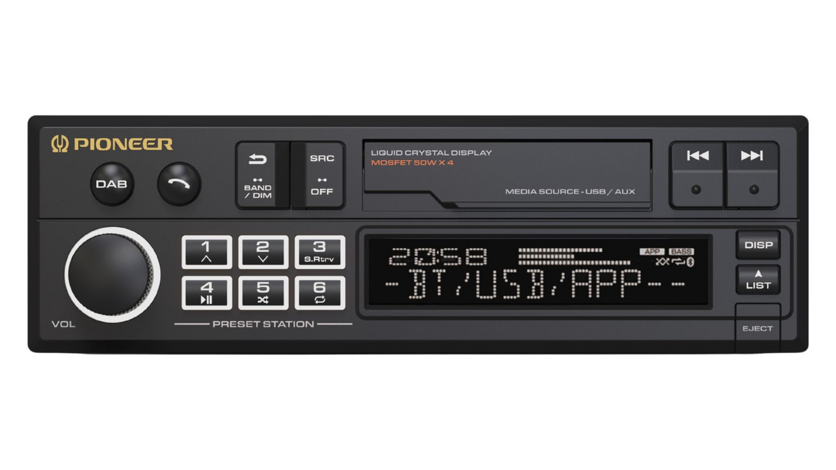 Pioneer SXT-C10PS, Retroradio, USB, Bluetooth, DAB