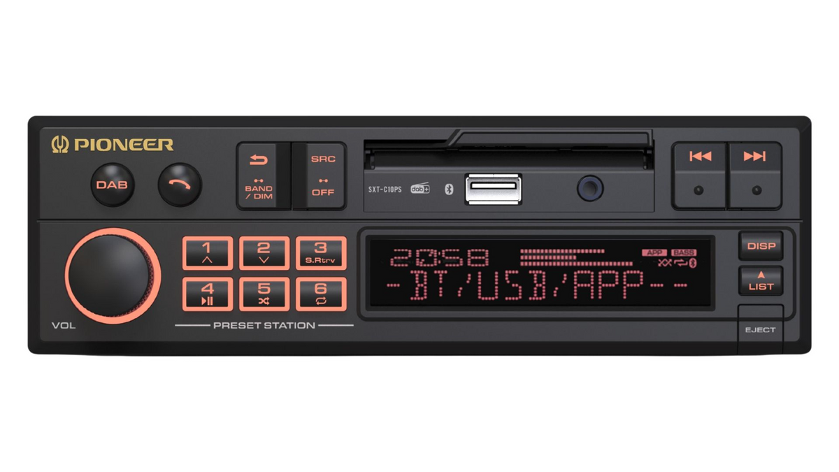 Pioneer SXT-C10PS, Retroradio, USB, Bluetooth, DAB
