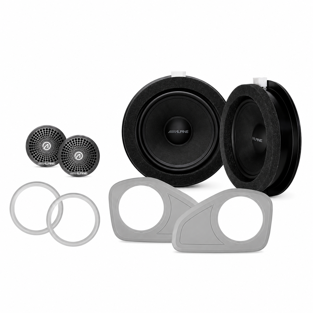 Alpine SPC-106TRA7 – 6,5" 2-vägs komponenthögtalarkit för Ford Transit 7 2014