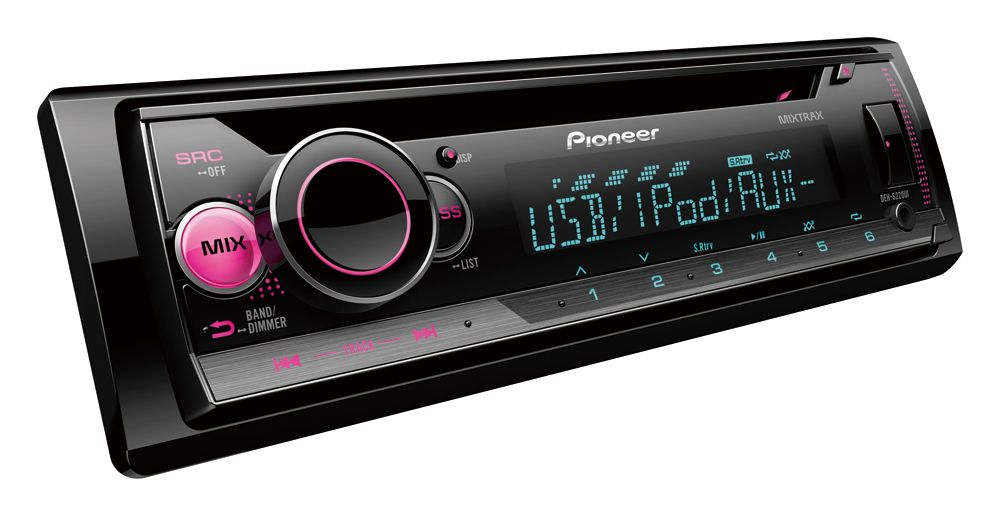 Pioneer DEH-S220UI, Bilstereo med MP3, AUX, USB, iPod och 2 Lineout
