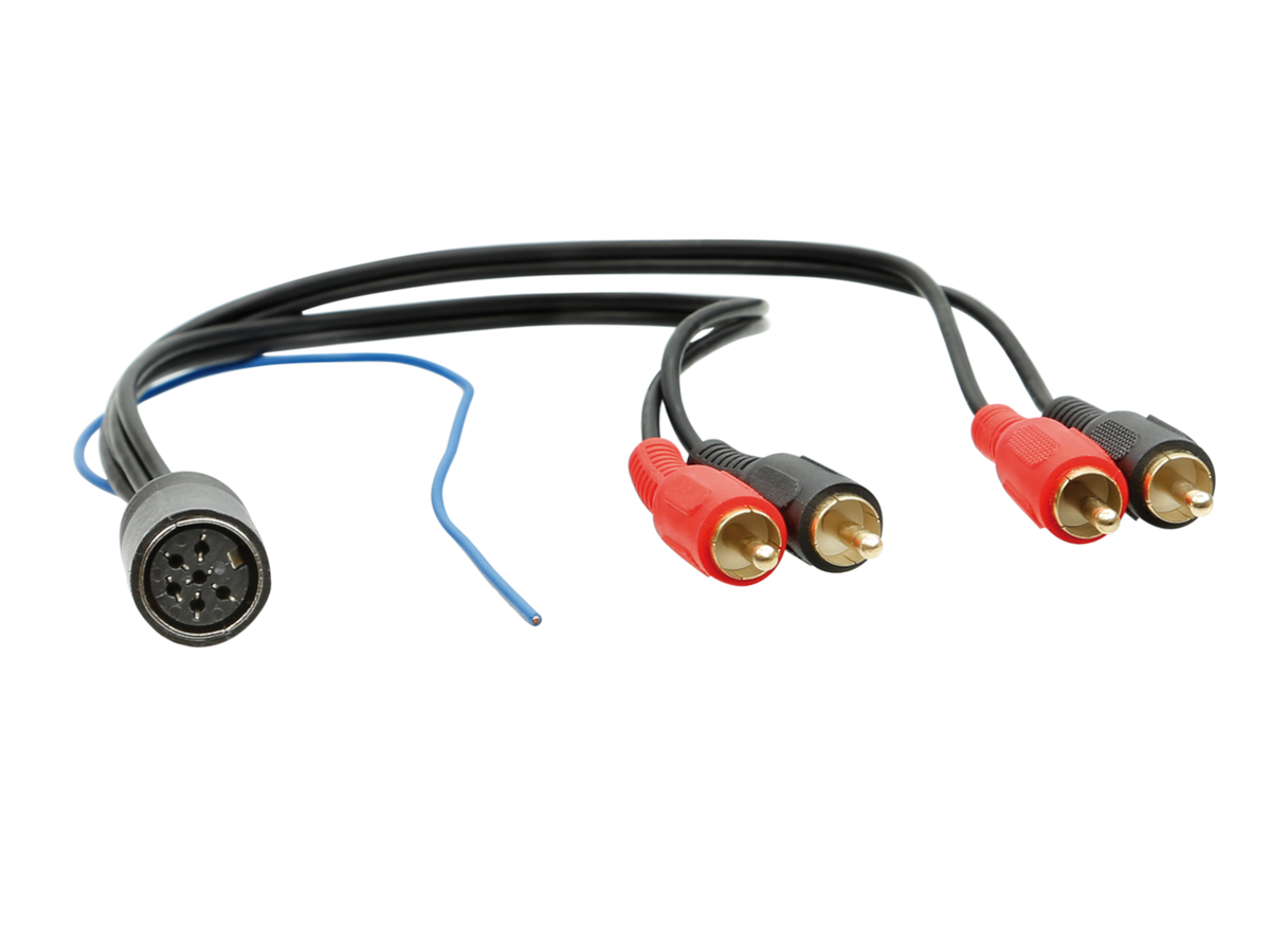 ACV 13-1352-50 aktivsystemadapter för Volvo, 6-polig DIN till RCA
