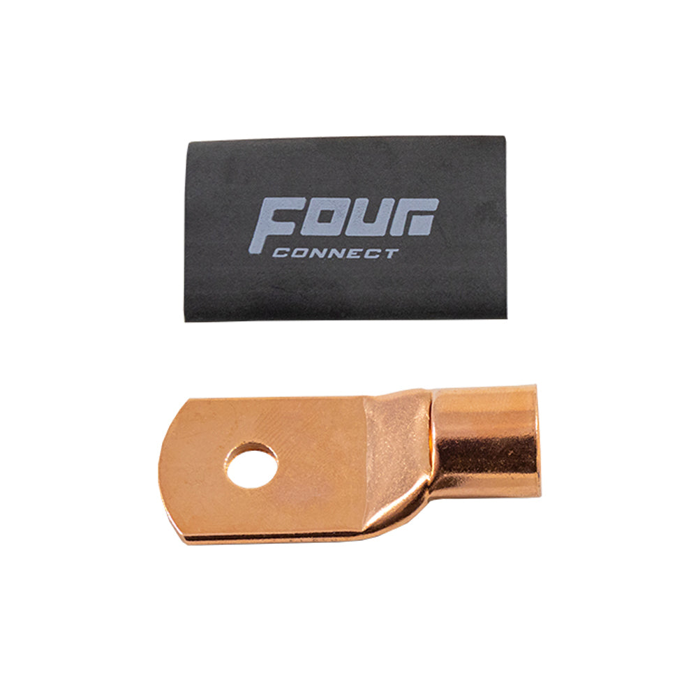 FOUR Connect 4-690394 STAGE3 OFC M8-ringkabelsko för 70–100 mm², 10 st svarta