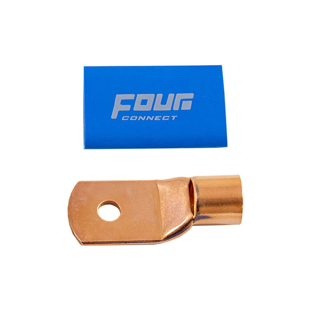 FOUR Connect 4-690393 STAGE3 OFC M8-ringkabelsko för 70–100 mm², 10 st blå