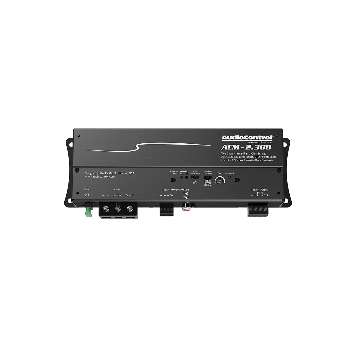 AudioControl ACM-2.300, 2-kanals mikro-slutsteg