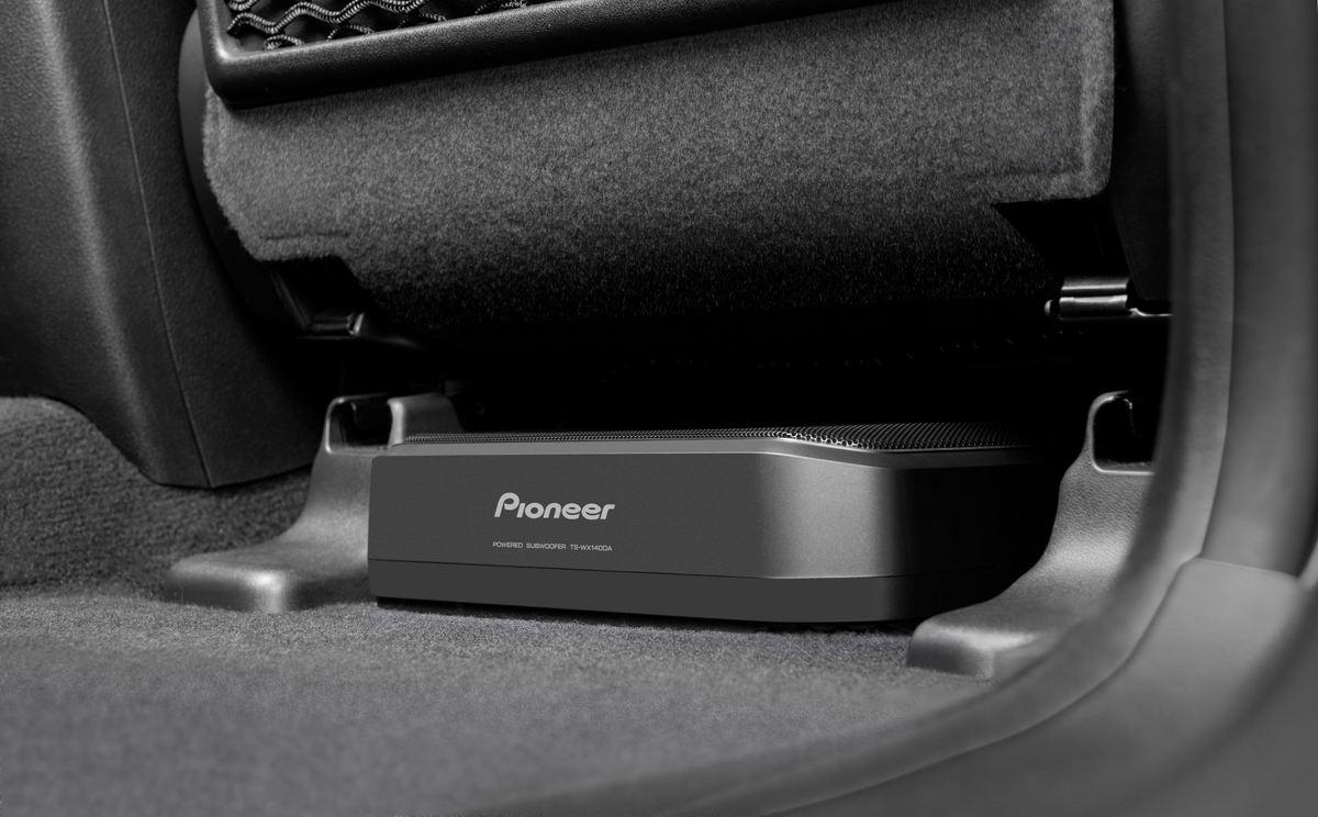 Pioneer TS-WX140DA, aktiv baslåda, klass D, 160 W