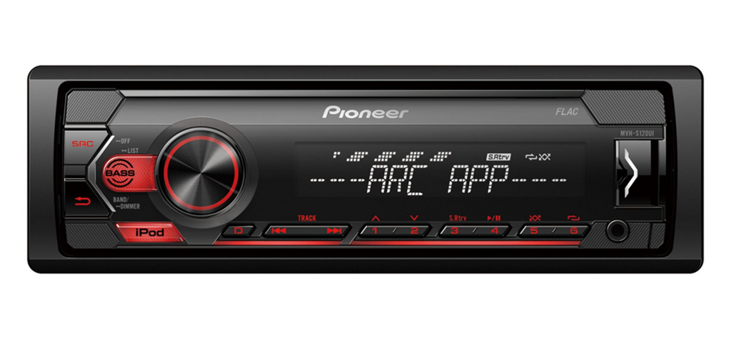 Pioneer MVH-S120UI, Bilstereo med USB, AUX, iPod/iPhone och 4 × 50 W