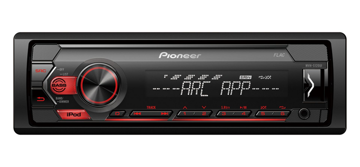 Pioneer MVH-S120UI, Bilstereo med USB, AUX, iPod/iPhone och 4 × 50 W
