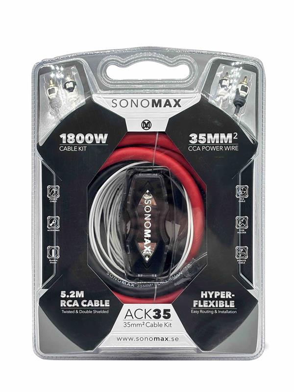 Sonomax ACK35, Kabelsats 35 mm² 5,2 m CCA med RCA